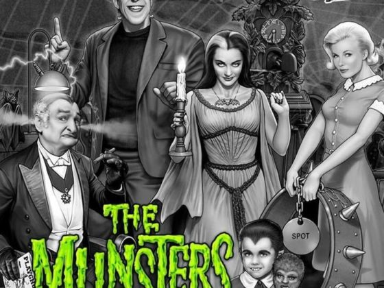 GAD Vending sells Stern The Munsters pinball in black and white.