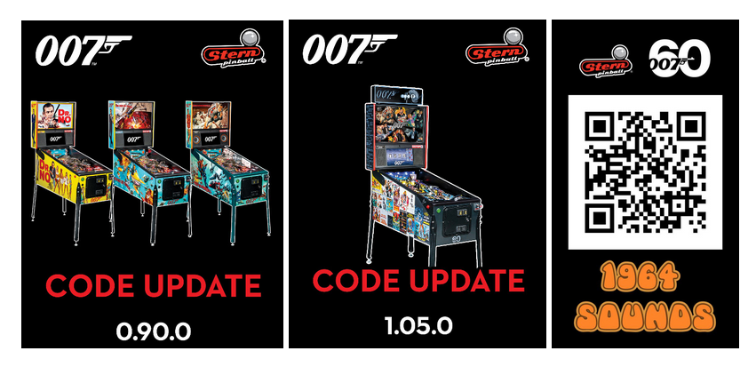 Stern's Code Updates for 007 Pinball